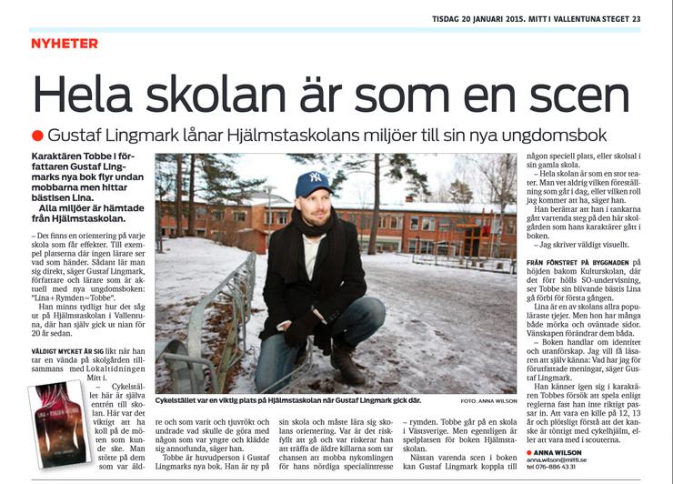 Tidningsutklipp från Mitt i